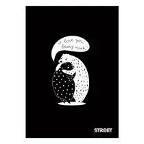 Füzet kockás STREET A/4 54 lapos Black&White