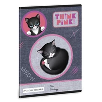 Füzet kockás ARS UNA A/5 32 lapos 27-32 Think Pink 5519