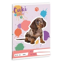 Füzet sima ARS UNA A/5 32 lapos 20-32 Cuki-Harlekin tacskó