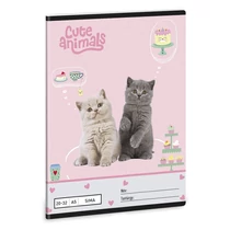 Füzet sima ARS UNA A/5 32 lapos 20-32 Cute Animals-Tea Party