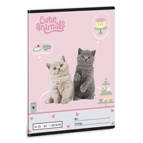 Füzet vonalas ARS UNA A/5 32 lapos 14-32 1.osztályos Cute Animals-Tea Party