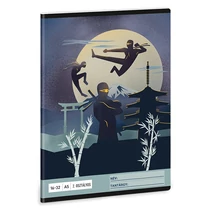 Füzet vonalas ARS UNA A/5 32 lapos 16-32 2. osztályos Ninjas in the Dark Füzet vonalas ARS UNA A/5 32 lapos 16-32 2. osztályos Ninjas in the Dark