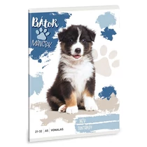 Füzet vonalas ARS UNA A/5 32 lapos 21-32 4-8. osztályos Bátor mancsok-Ausztrál juhászkutya Füzet vonalas ARS UNA A/5 32 lapos 21-32 4-8. osztályos Bátor mancsok-Ausztrál juhászkutya