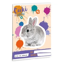 Füzet vonalas ARS UNA A/5 32 lapos 21-32 4-8. osztályos Cuki-Nyuszi Füzet vonalas ARS UNA A/5 32 lapos 21-32 4-8. osztályos Cuki-Nyuszi