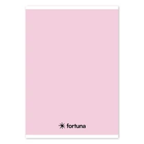 Füzet vonalas FORTUNA Monocolor A/5 32 lapos 21-32 4-8.osztályos pasztell rózsaszín