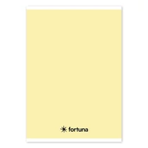 Füzet vonalas FORTUNA Monocolor A/5 32 lapos 21-32 4-8.osztályos pasztell sárga