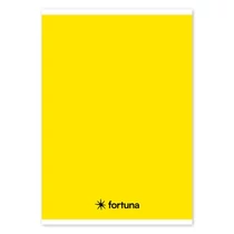 Füzet vonalas FORTUNA Monocolor A/5 32 lapos 21-32 4-8.osztályos sárga