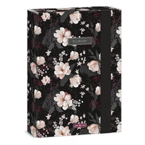 Füzetbox ARS UNA A/5 Flowery Black Füzetbox ARS UNA A/5 Flowery Black