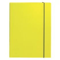 Füzetbox OPTIMA A/4 3 cm-es gerinccel sárga