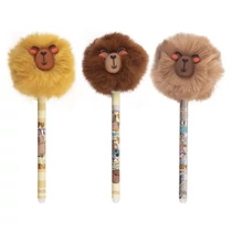 Golyóstoll COLORINO radírozható Pom Pom Capybara kupakos 0,5 mm kék írásszín