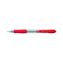 Golyóstoll PILOT Super Grip Ball Point Pen Fine nyomógombos piros Golyóstoll PILOT Super Grip Ball Point Pen Fine nyomógombos piros
