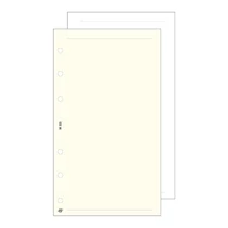 Gyűrűs kalendárium betét SATURNUS L325/F sima jegyzetlap fehér lapos