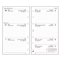 Gyűrűs kalendárium betét SATURNUS M311/F heti fehér lapos 2026. Gyűrűs kalendárium betét SATURNUS M311/F heti fehér lapos 2026.