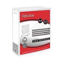 Gyűrűskönyv OPTIMA panorámás A/4 4 gyűrű 50mm fehér