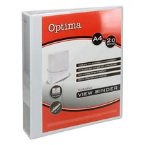 Gyűrűskönyv OPTIMA panorámás A/4 2 gyűrű 50mm fehér Gyűrűskönyv OPTIMA panorámás A/4 2 gyűrű 50mm fehér