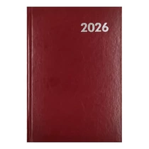 Határidőnapló ALISCA A/5 napi fehér lapos bordó 2026. Határidőnapló ALISCA A/5 napi fehér lapos bordó 2026.