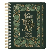 Határidőnapló PLANALL Midi B/6 heti spirálos keményfedelű gumis Green 2026. Határidőnapló PLANALL Midi B/6 heti spirálos keményfedelű gumis Green 2026.