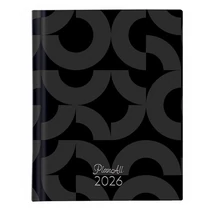 Határidőnapló PLANALL Mini A/6 heti keményfedelű aranyozott Black 2026. Határidőnapló PLANALL Mini A/6 heti keményfedelű aranyozott Black 2026.