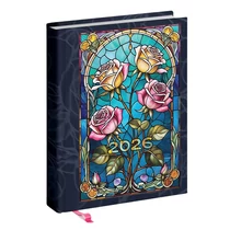 Határidőnapló REALSYSTEM Librobello "Hölgyeknek" B/6 napi fehér lapos 3D lakk Ólomüveg 2026. Határidőnapló REALSYSTEM Librobello "Hölgyeknek" B/6 napi fehér lapos 3D lakk Ólomüveg 2026.