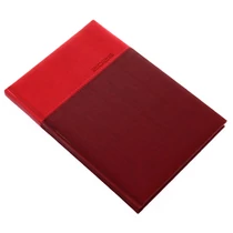 Határidőnapló REALSYSTEM Lux B/5 heti fehér lapos piros 2026.