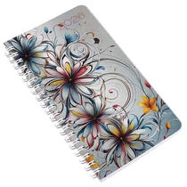 Határidőnapló REALSYSTEM SP2 spirál A/6 heti fehér lapos absztrakt  2026. Határidőnapló REALSYSTEM SP2 spirál A/6 heti fehér lapos absztrakt  2026.