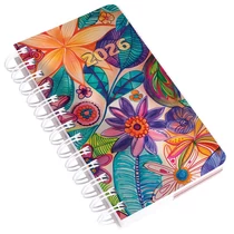 Határidőnapló REALSYSTEM SP5 spirál A/6 napi fehér lapos akvarell 2026.