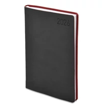 Határidőnapló TOPTIMER Madeira M011 B/5 heti fehér lapos fekete-bordó 2026.