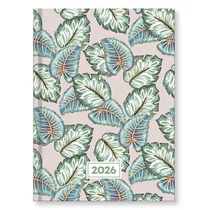 Határidőnapló VECTRALINE Color flexi leaves B/6 napi fehér lapos 2026.