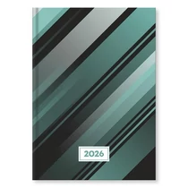 Határidőnapló VECTRALINE Csíkos A/5 napi fehér lapos 2026.