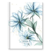 Határidőnapló VECTRALINE Mystic Blue secret B/6 napi fehér lapos 2026.