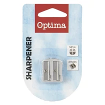 Hegyező OPTIMA fém bordázott fogórész 2 lyukú 1db/bliszter