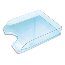 Irattartó tálca OPTIMA műanyag áttetsző kék Irattartó tálca OPTIMA műanyag áttetsző kék