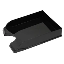 Irattartó tálca OPTIMA műanyag fekete Irattartó tálca OPTIMA műanyag fekete