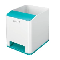 Írószertartó műanyag LEITZ Wow 2 rekeszes fehér/jégkék Írószertartó műanyag LEITZ Wow 2 rekeszes fehér/jégkék