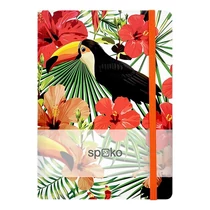 Jegyzetfüzet vonalas SPOKO A/5 96 lapos gumis keményfedeles tukán Jegyzetfüzet vonalas SPOKO A/5 96 lapos gumis keményfedeles tukán