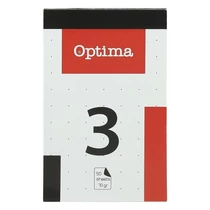 Jegyzettömb kockás OPTIMA 80x130mm 50 lapos