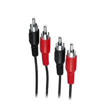 Kábel HAMA Eco 2RCA összekötő 1,5m fekete Kábel HAMA Eco 2RCA összekötő 1,5m fekete