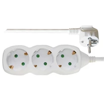 Kábel hosszabbító EMOS 3 aljzat 1,5m fehér Kábel hosszabbító EMOS 3 aljzat 1,5m fehér