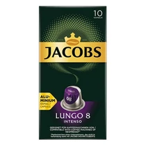 Kávékapszula JACOBS Nespresso Lungo 8 Intenso 10 kapszula/doboz Kávékapszula JACOBS Nespresso Lungo 8 Intenso 10 kapszula/doboz