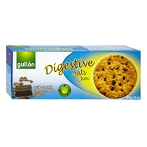 Keksz GULLON Digestive zabpelyhes korpás étcsoki darabokkal  425 g Keksz GULLON Digestive zabpelyhes korpás étcsoki darabokkal  425 g