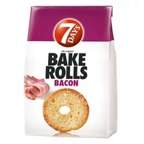 Kétszersült kenyérkarika TUC Bake Rolls bacon 80 g Kétszersült kenyérkarika TUC Bake Rolls bacon 80 g