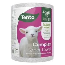 Kéztörlő tekercses háztartási TENTO Complex 55 m 1 tekercses 3 rétegű