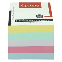 Kockatömb színes OPTIMA 9x9x9 cm ragasztott