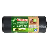 Szemeteszsák MAZZINI 135L újrahasznosított erős 10 darabos Szemeteszsák MAZZINI 135L újrahasznosított erős 10 darabos