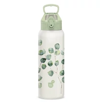 Kulacs duplafalú ARS UNA 3D fém BPA-mentes 700 ml Botanic Leaf