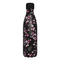 Kulacs duplafalú ARS UNA fém 500 ml Pearl Blossom Black