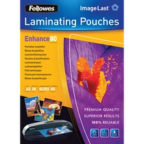 Lamináló fólia FELLOWES A/3 80 mikron fényes 25/csom