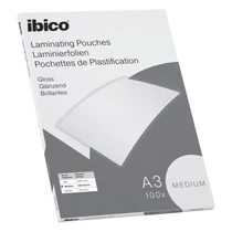 Lamináló fólia IBICO A/3 303x426mm 100 mikron fényes 100/dob