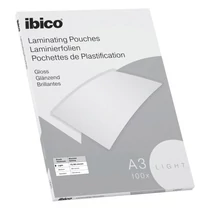 Lamináló fólia IBICO A/3 303x426mm 75-80 mikron fényes 100/dob