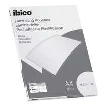 Lamináló fólia IBICO A/4 100 mikron fényes 100 ív/csom